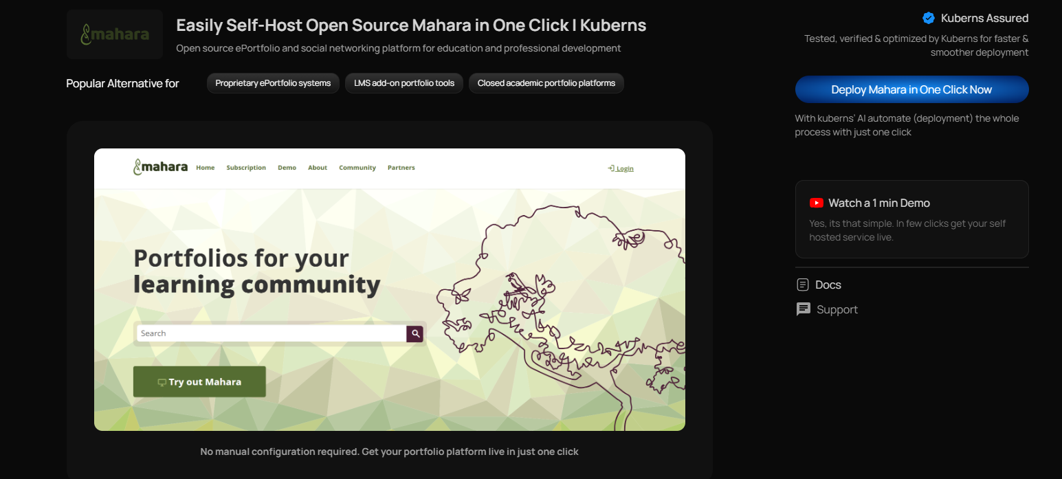 Mahara template