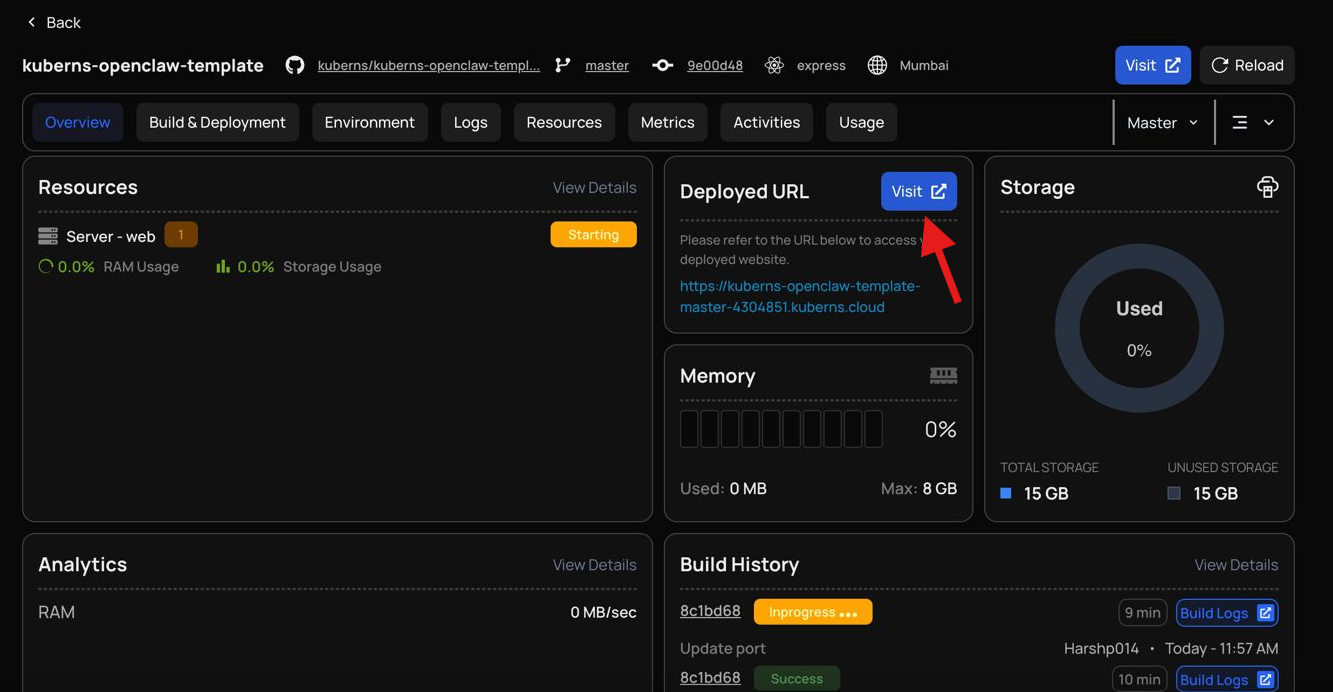 Deployment in progress