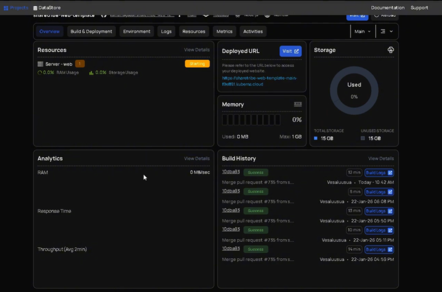 Deploy OpenClaw on Kuberns overview